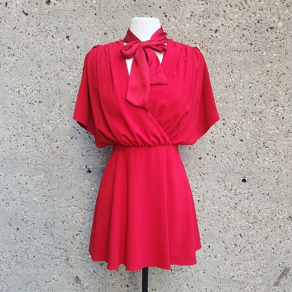 Alice + Olivia Red Mini Dress